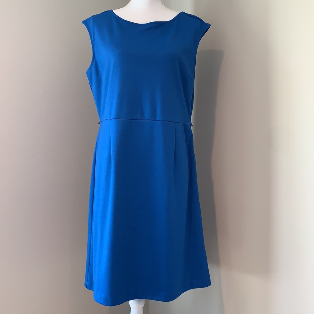 The Limited |  Bow Back Sheath Ponte Dress | Royal Blue | X-Large